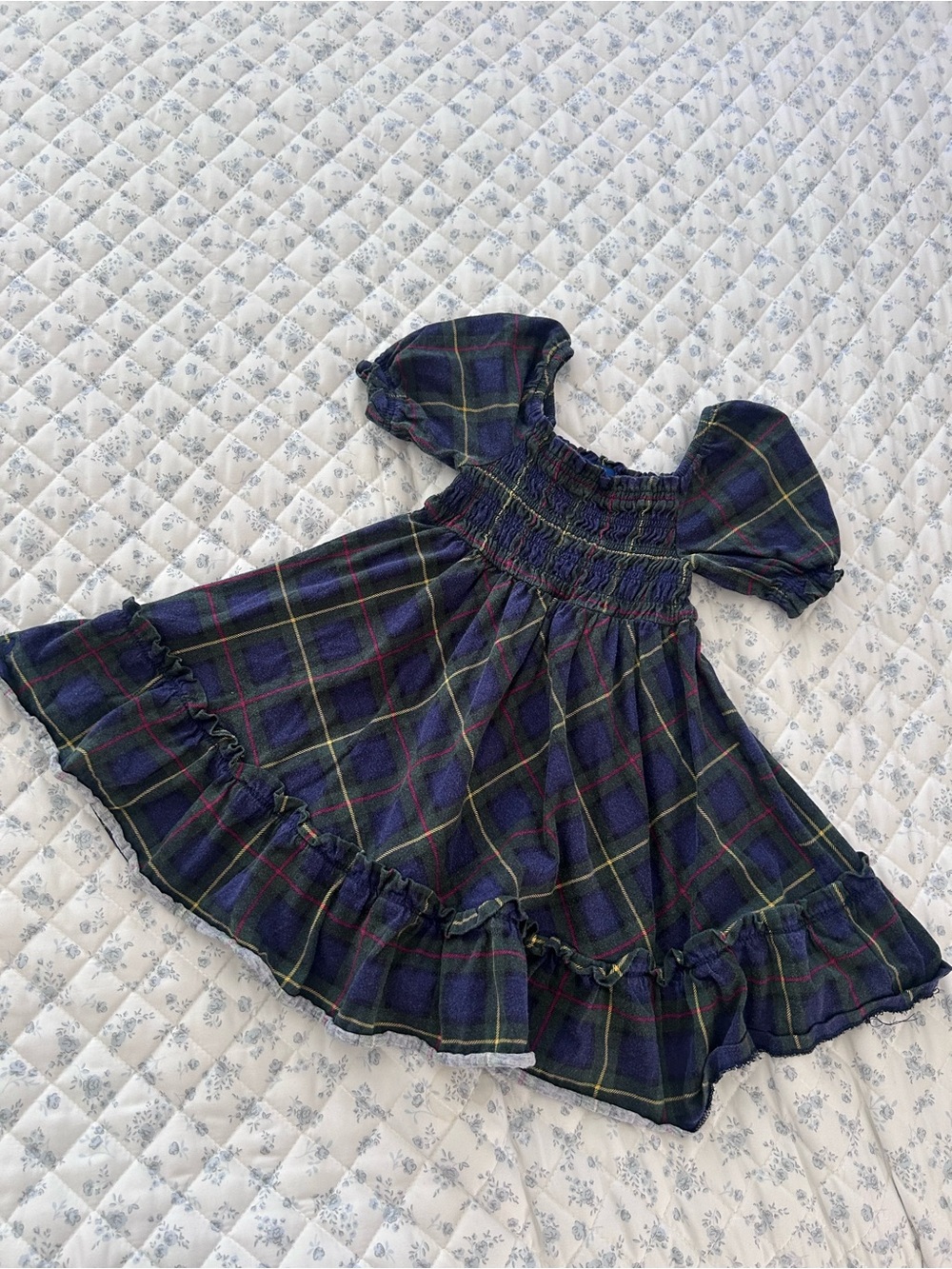Polo Ralph Lauren Plaid Smocked Girls Dress • Sz 4T